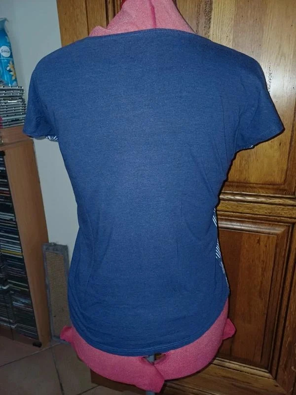 Camiseta azul de algodón talla 38 – photo 3